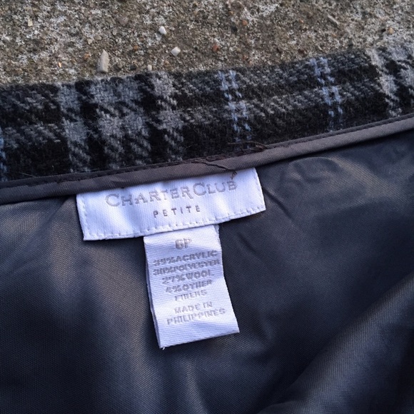 Vintage Wool Blend Plaid Skirt! - Picture 3 of 5